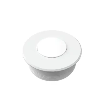 Adhesive or millable push button Ø40mm (white)