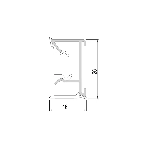 Staljuostė laminatui aliuminio L4200mm