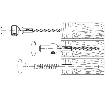 Drill for confirmators 7x50mm