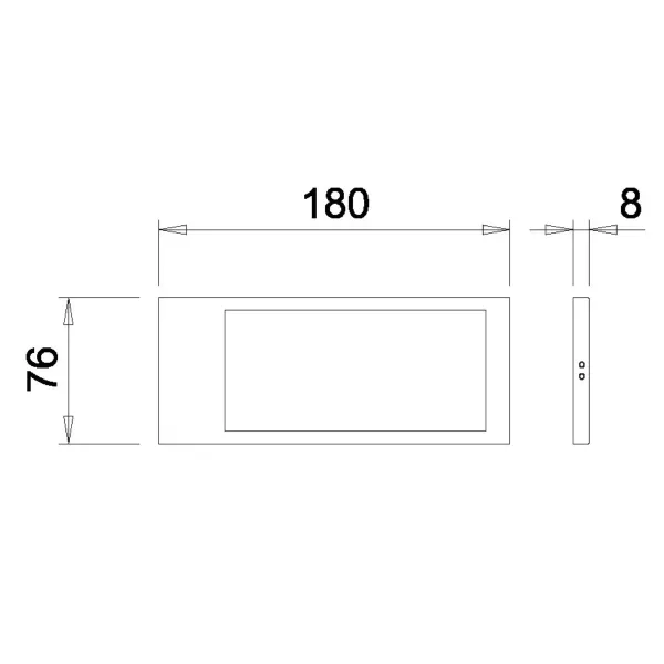 Šviestuvas K-PAD IR 24V/5W aliuminis NW 40K