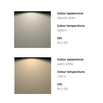 LED luminaire K-PAD for under cabinet IR 24V/5W aluminum natural white 4000K
