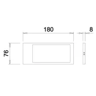 Šviestuvas K-PAD IR 24V/5W balta WW 31K