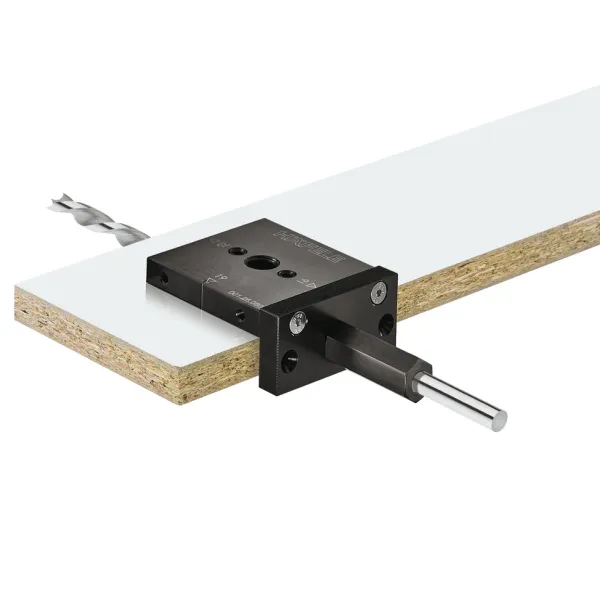 Drilling jig, for Häfele Loox, for cables and switches, drilling sleeves 8, 10, 12mm