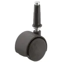 Twin wheel castor, Load bearing capacity 40kg, steerable, with hood