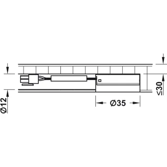 Dimmer, Häfele Loox, modular, für Einrastverbinder
