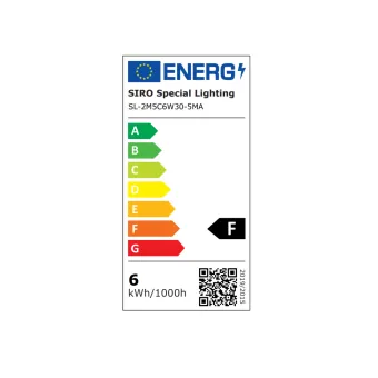 Juosta COB LED 2M5C, 24V, 5mm, monochromatinė, 6W/m, šilta balta šviesa 3000K, 20m