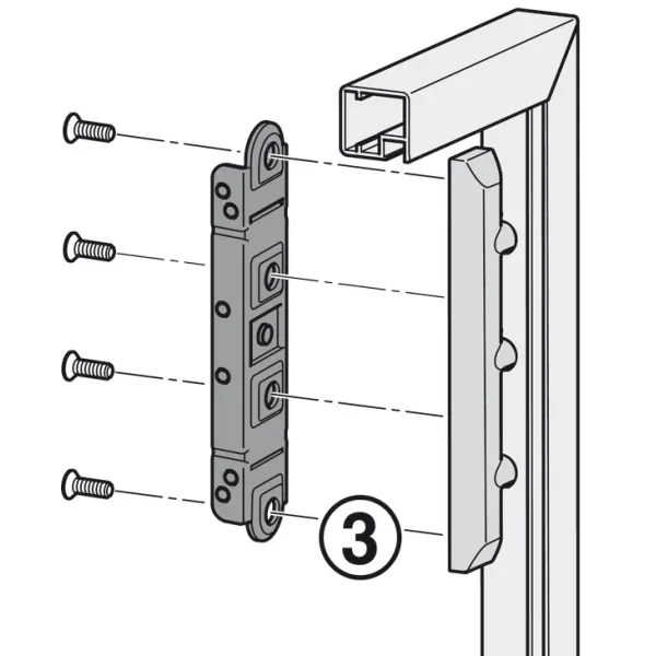 Adapteris profiliui FREE mechanizmo HAFELE