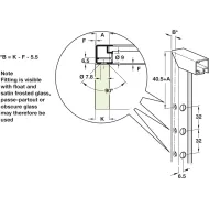 Adapteris profiliui FREE mechanizmo HAFELE
