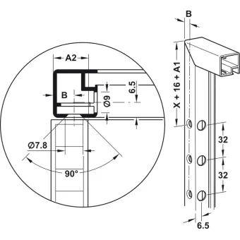 Adapteris profiliui FREE mechanizmo