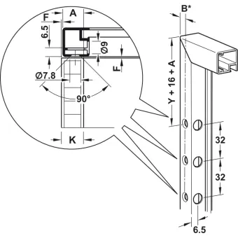 Adapteris profiliui FREE mechanizmo