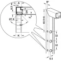 Adapteris profiliui FREE mechanizmo HAFELE