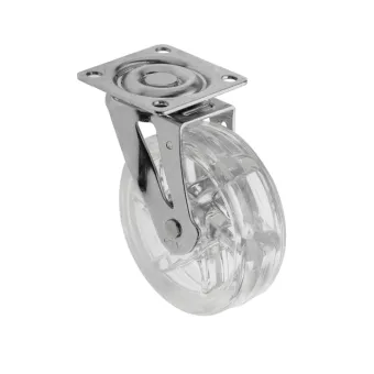 Furniture Castor B75mm, FI-75, transparent