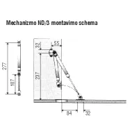 Mechanizmas dujinis nuleidimo ND3 80N
