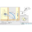 Door lowering mechanism NSDX10 right
