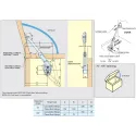 Door lifting mechanism NSDX20 left