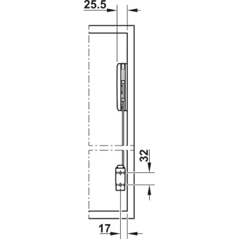 Double flap lift-up fitting, Free fold for flaps made from wood or with aluminium frame