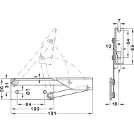 Lankstas suolui 12 kg HAFELE