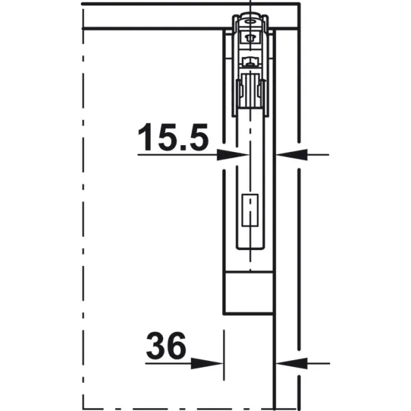 Mechanizmas FREE tipas D 2,6-11 kg HAFELE