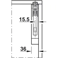 Mechanizmas FREE tipas E 3,4-14,3 kg HAFELE