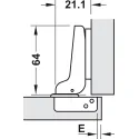 Lankstas METALLA Clip pusinis 110°