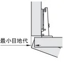 Lankstas METALLA Combi clip pusinis 110°