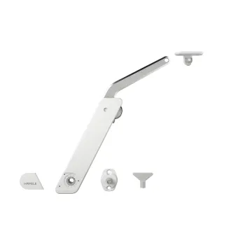 Stay flap fitting, Häfele Free flap H 1.5, metal supporting arm, 1-piece set