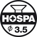 Lankstas METALLA Combi clip vidinis 110°