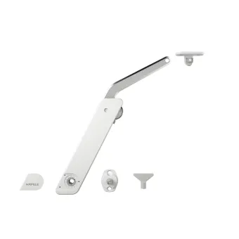 Stay flap fitting, Häfele Free flap H 1.5, metal supporting arm, 1-piece set