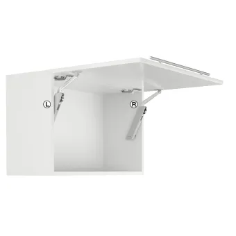 Stay flap fitting, Häfele Free flap H 1.5, metal supporting arm, 1-piece set