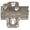 Cruciform mounting plate, Häfele Metalla A, with slide-on system, for screw fixing