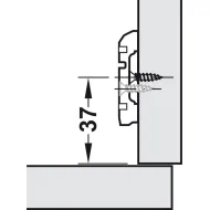 Plokštelė lankstui 35' 2mm HAFELE