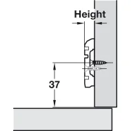Plokštelė lankstui 35' 2mm HAFELE