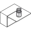 Mechanizmas FREE H1.5 C kairė pilkas plast. HAFEL