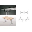 Table leg FLEXO-1 H710mm chrome