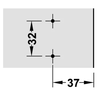 Mounting plate Metalla 310, Clip, H2mm, with eccentric, nickel