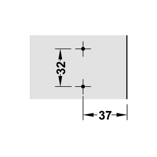 Mounting plate Metalla 310, Clip, H2mm, with eccentric, nickel