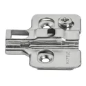 Mounting plate Metalla 310, Clip, H4mm, with eccentric, nickel
