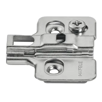Mounting plate Metalla 310, Clip, H4mm, with eccentric, nickel