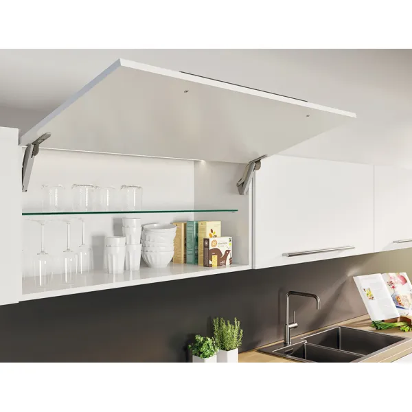 Stay flap fitting, Häfele Free space 1.11, with handle