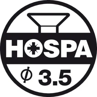 Plokštelė lankstui METALLA clip H4mm,