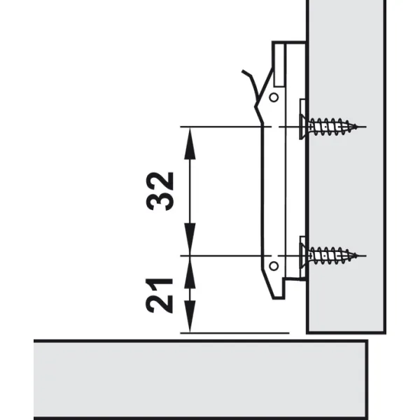 Mounting plate, Duomatic SM, for Duomatic Premium Titanium