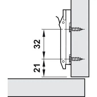 Mounting plate, Duomatic SM, for Duomatic Premium Titanium