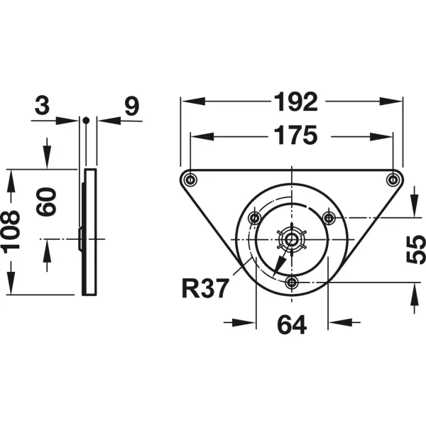 Koja stalui su ratuku Ø60mm, H710mm, pilka