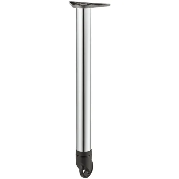 Table leg, Rondella, with castor, straight
