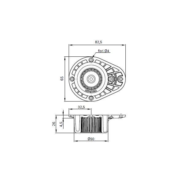 Base for K-04 adjustable leg