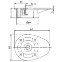 Base for adjustable leg