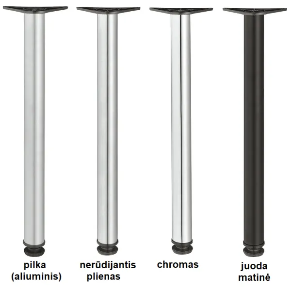 Table leg Ø60mm H710mm chrome