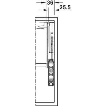 Lift up front fitting, Häfele Free up