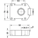 Mounting plate, for Häfele AXILO® 78 plinth system
