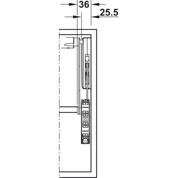 Mechanizmas FREE UP Q4 380-500 9,3-17,4kg pilkas